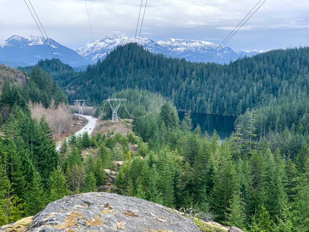 View from a bluff on the Powerline Trail