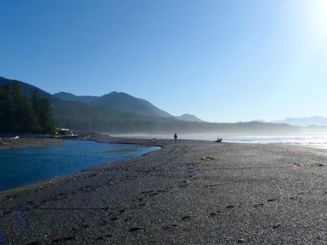 Hiking at Beano Creek on the Nootka Trail
