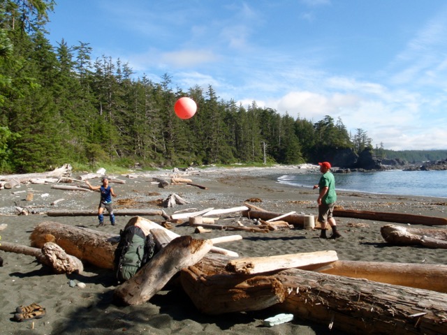 Having fun on the Nootka Trail