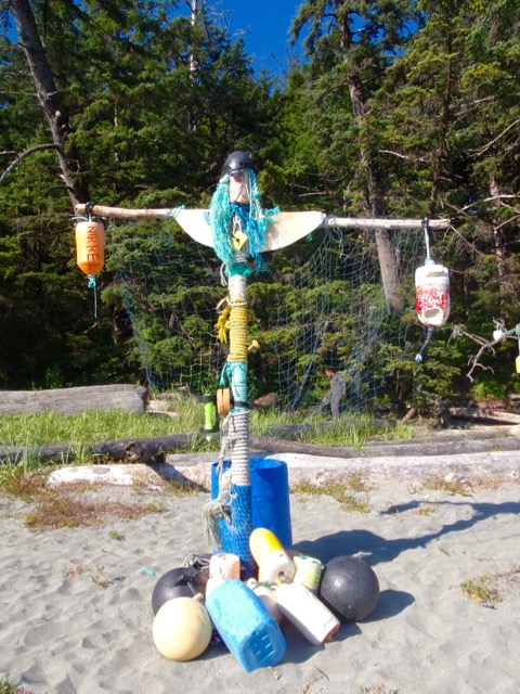 Art at Third Beach on the Nootka Trail