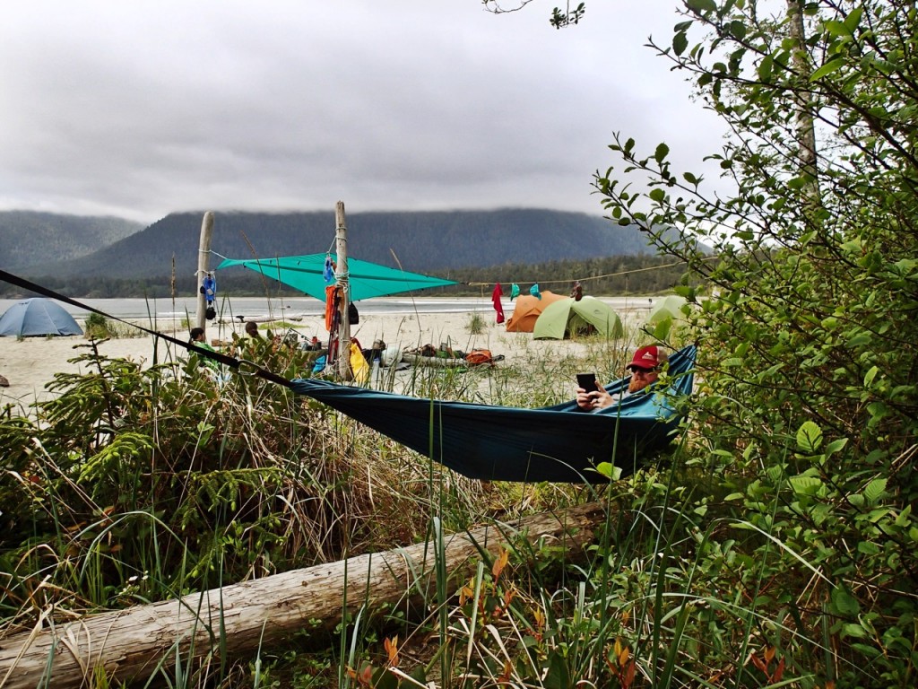 Hammock on Flores Island, BC