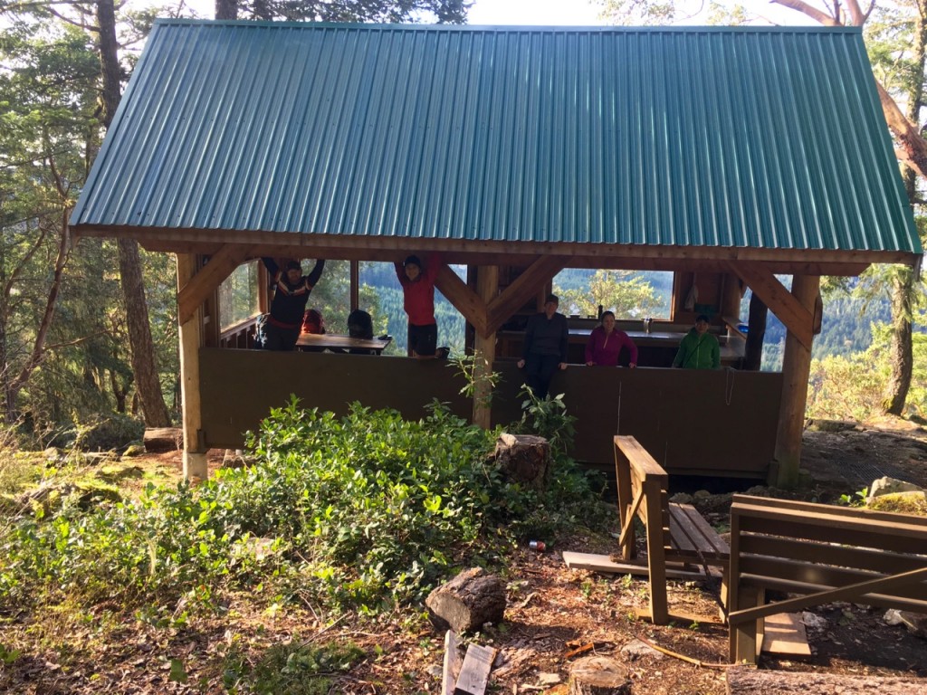 Backpacking the Sunshine Coast Trail - Manzanita Bluff Hut