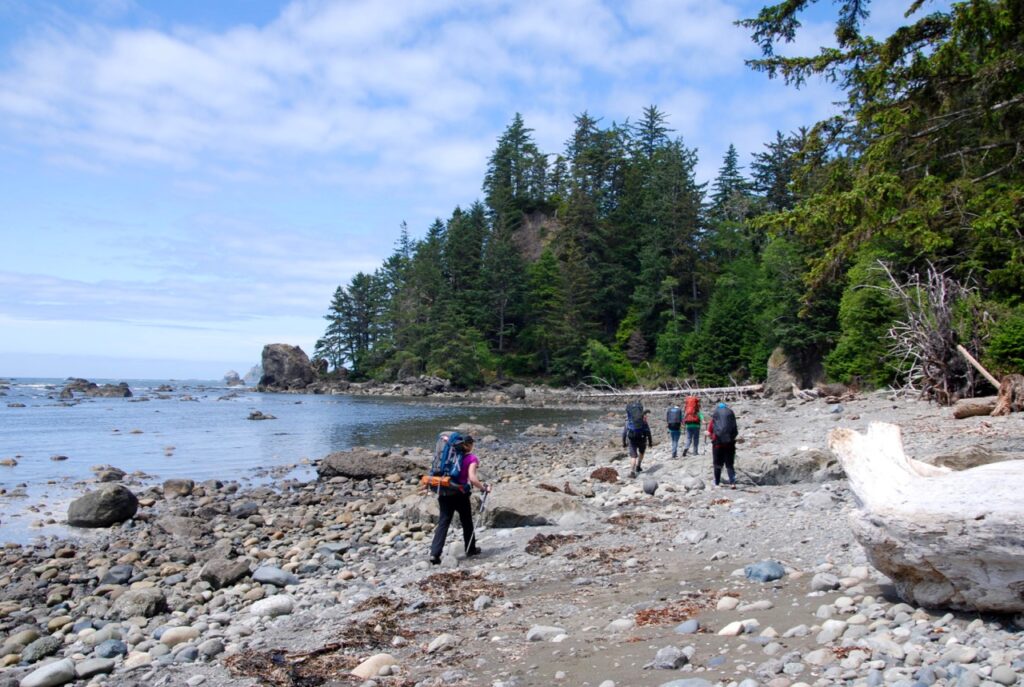 Beach hiking on the Ozette Loop