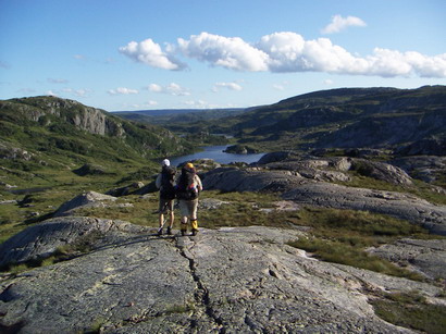 Hiking the Long Range Traverse in Gros Morne National Park in Newfoundland.