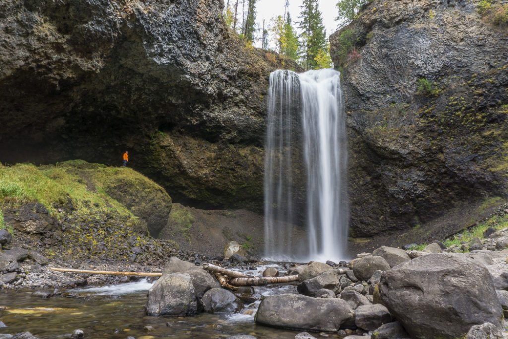 Moul Falls, one of the many gorgeous waterfalls in Wells Gray Provincial Park near Kamloops, BC
