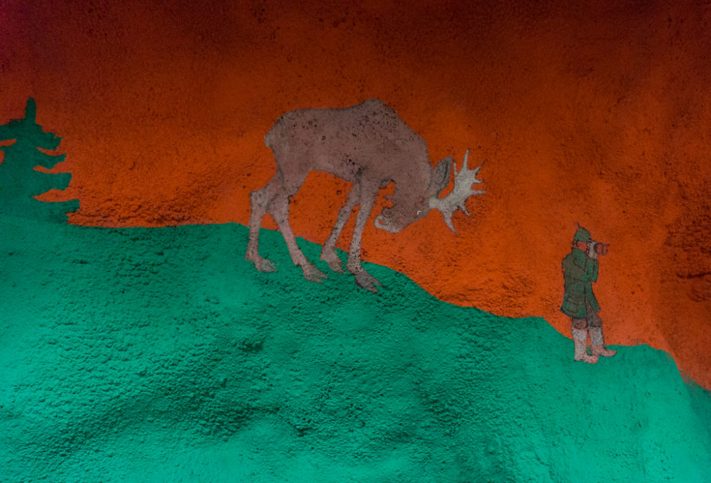 Art at Solna Centrum Station on the Stockholm subway. Find out how to visit this station and 11 others on a self-guided tour of Stockholm subway art.