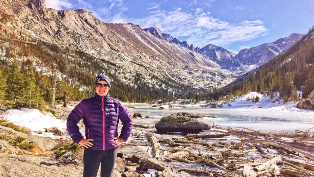 Mills Lake in Rocky Mountain National Park. One of the best lake hikes in Colorado.