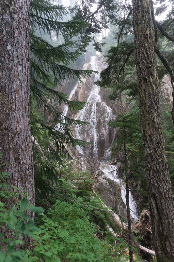 Hannover Falls on the Howe Sound Crest Trail. Just one of over 40 waterfalls near Vancouver you can hike to.