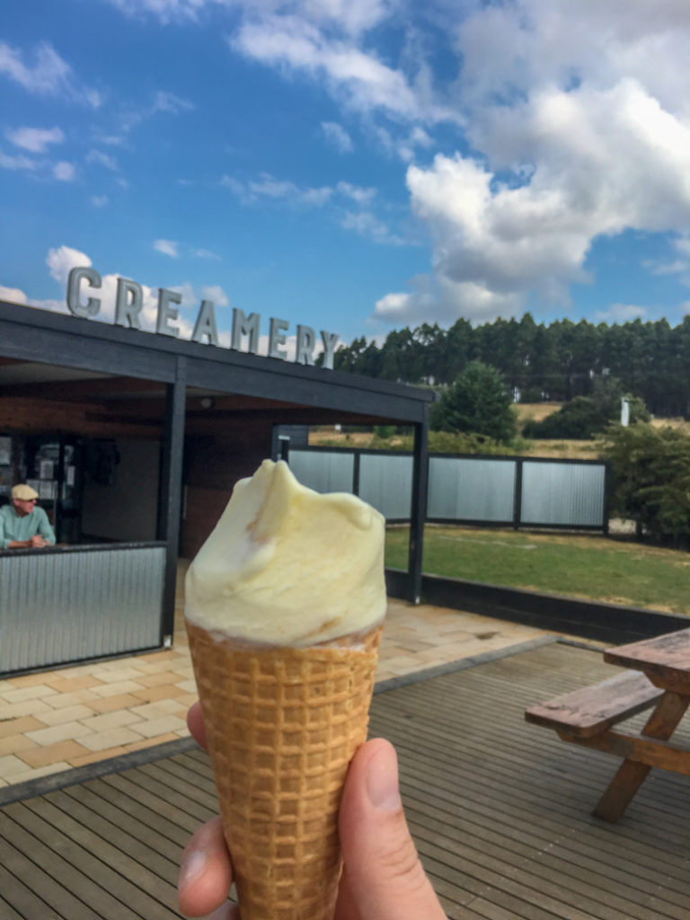 Ice cream at Van Dieman's Land Creamery near Devonport, Tasmania.