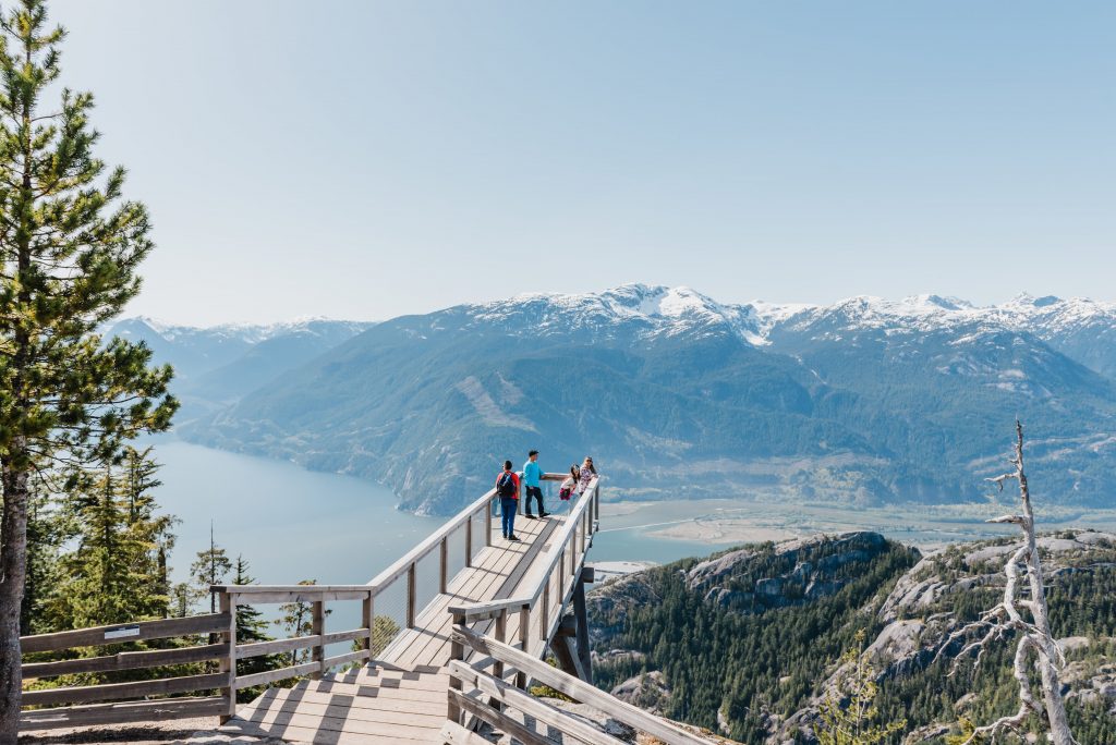 The view from the Sea to Sky Gondola in Squamish