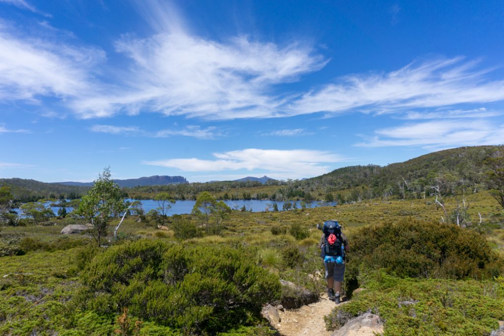 Lake Windermere on the second section of the Overland Track from Waterfall Valley to Windermere