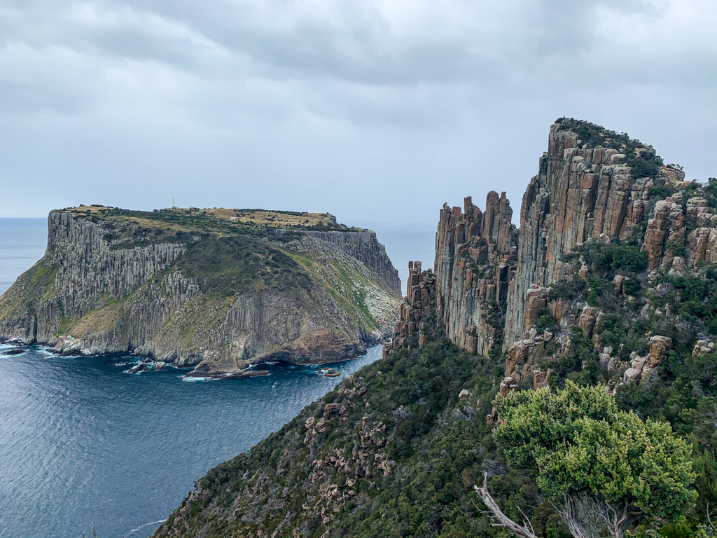 The Blade and Tasman Island from the Three Capes Track in Tasman National Park