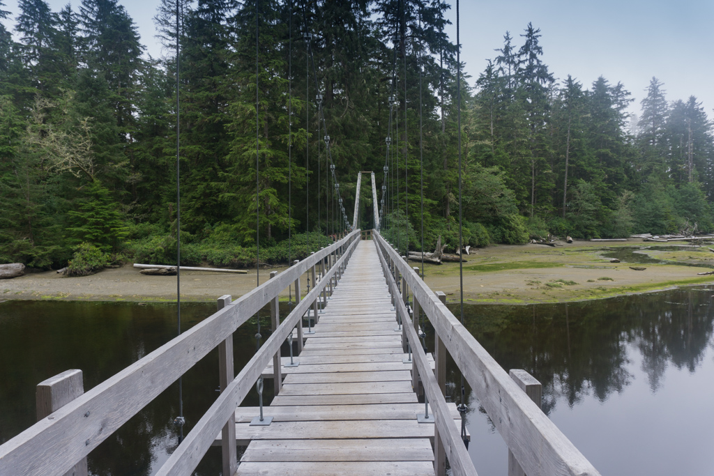 Cheewhat River bridge on the West Coast Trail