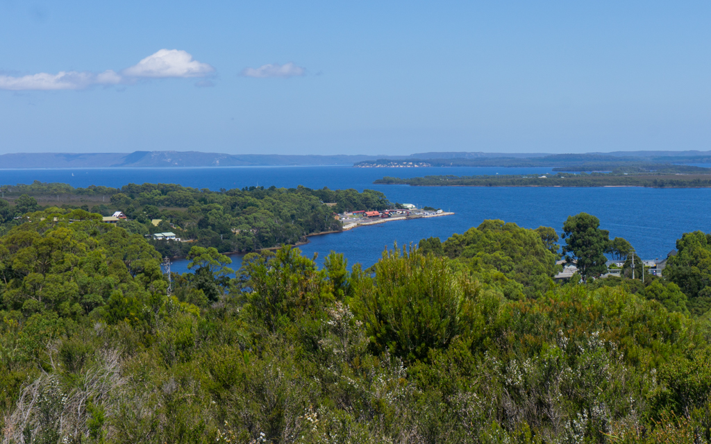 The view form Water Tower Hill above Strahan, Tasmania