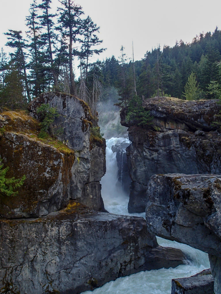 Nairn Falls just north of Whistler at the Nairn Falls campground