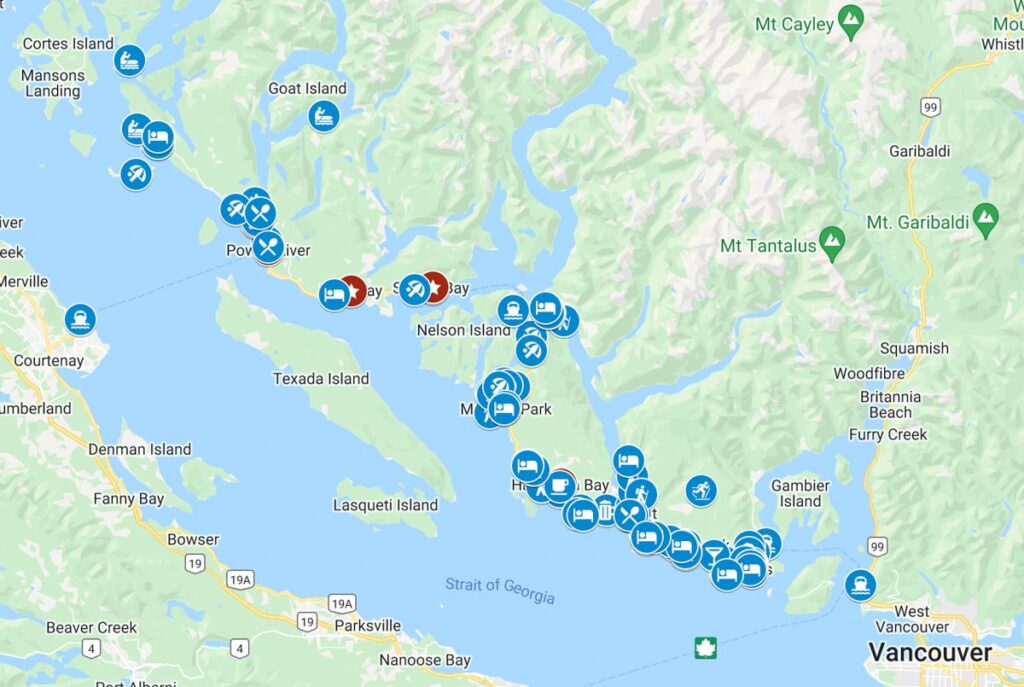 Sunshine Coast Things to Do Google Map