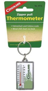 Mini thermometer - a great stocking stuffer for hikers