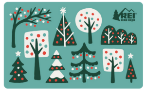 REI Gift Card - a great stocking stuffer for hikers