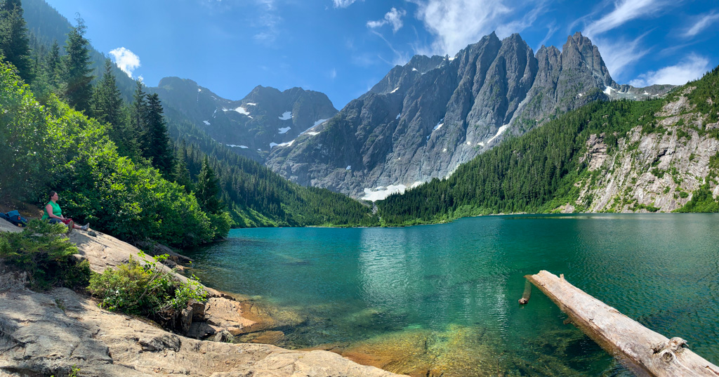 Landslide Lake on the Elk River Trail in Strathcona Provincial Park - one of the best backpacking trips in BC