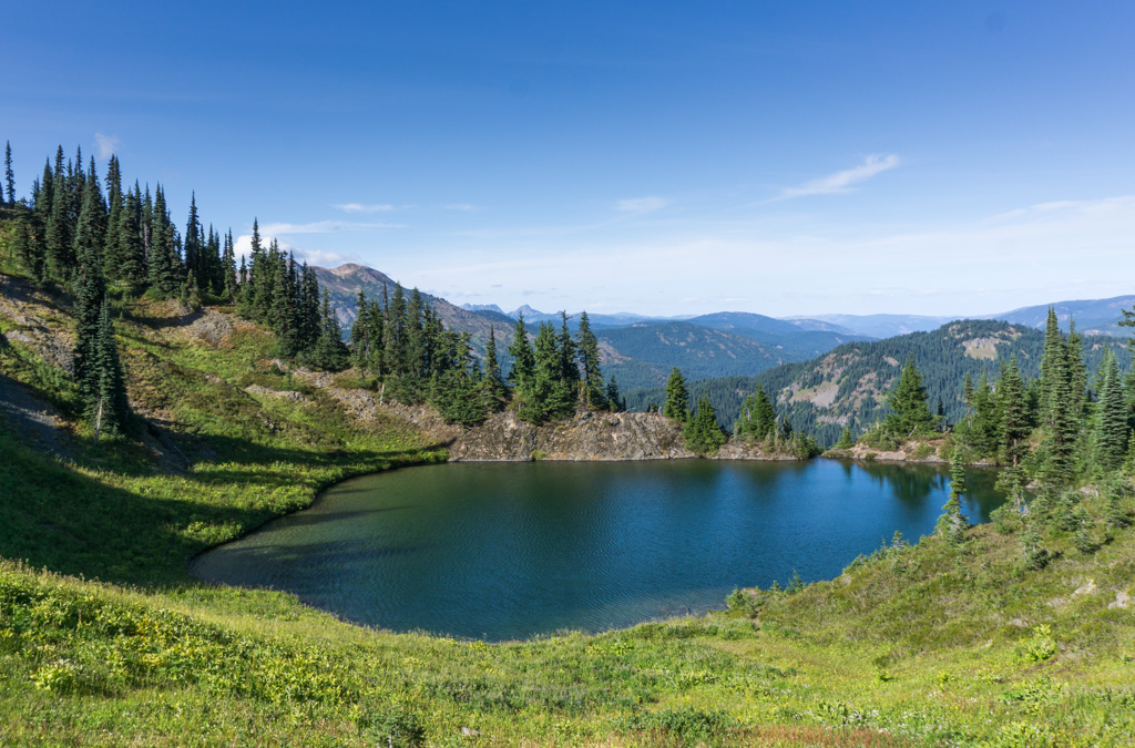 Palmers Pond on the HBC Heritage Trail - this section of trail is a great beginner backpacking trip in BC