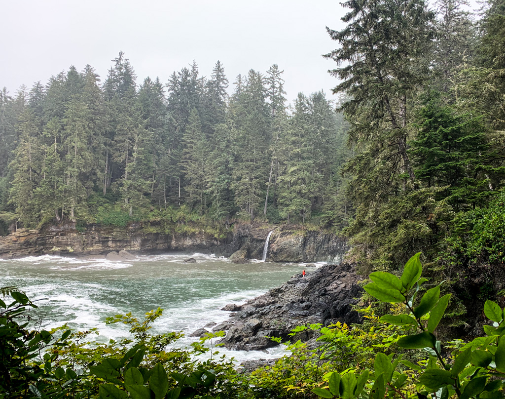 Waterfall at Sombrio Point