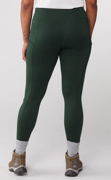 Back view of the Patagonia Pack Out Tights for hiking
