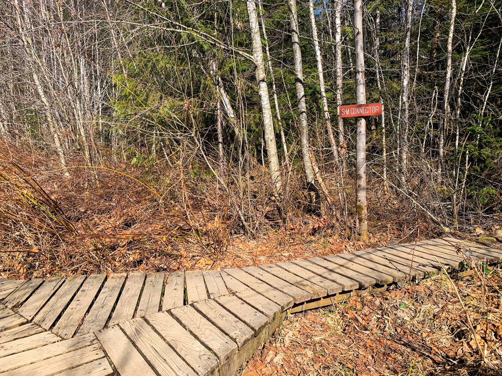 S+M Trail junction on the way to Mount Crumpit