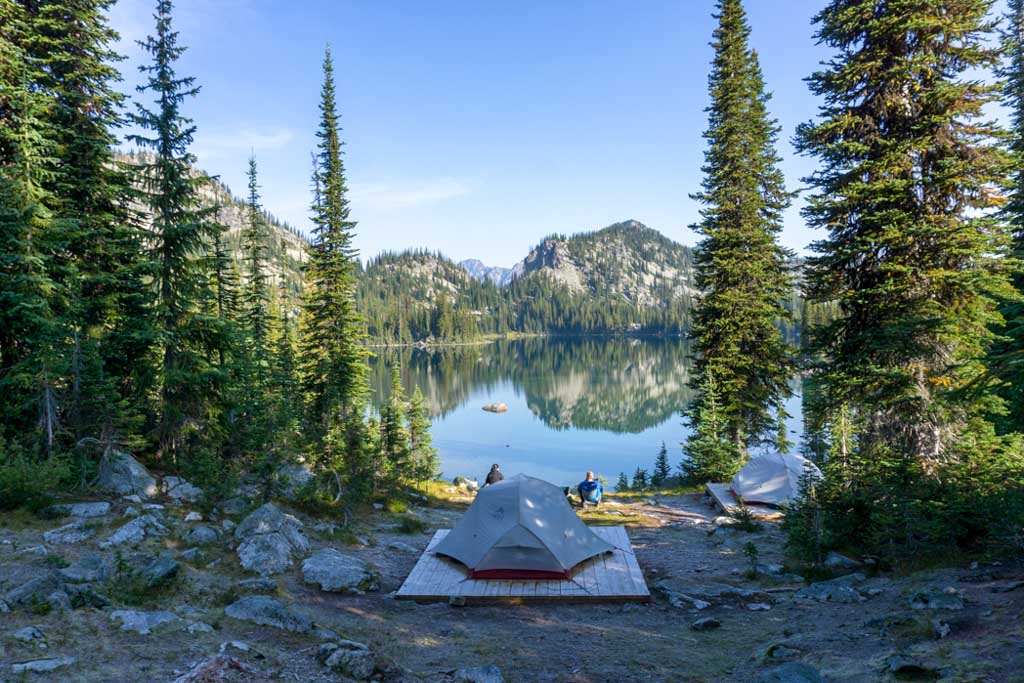 A tent with frost on it - how to keep warm in a tent