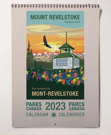 Canadian National Parks calendar from Parks Canada