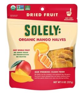 A package of dried mango