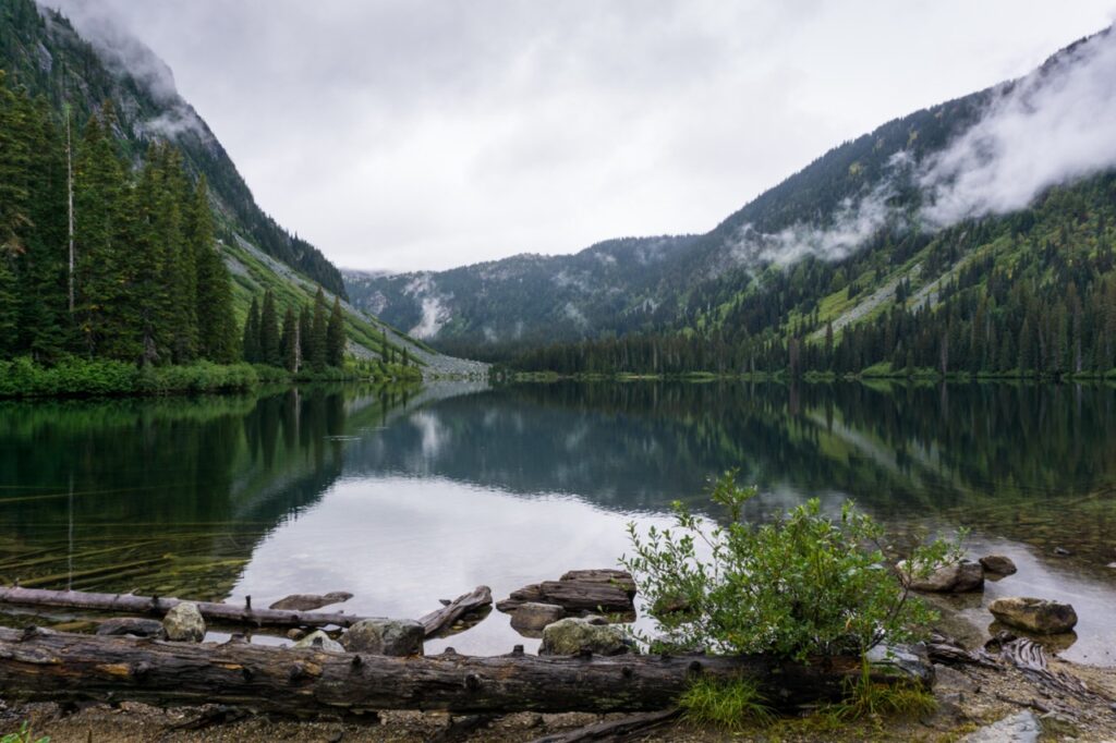 View from Falls Lake campground near the Coquihalla Highway