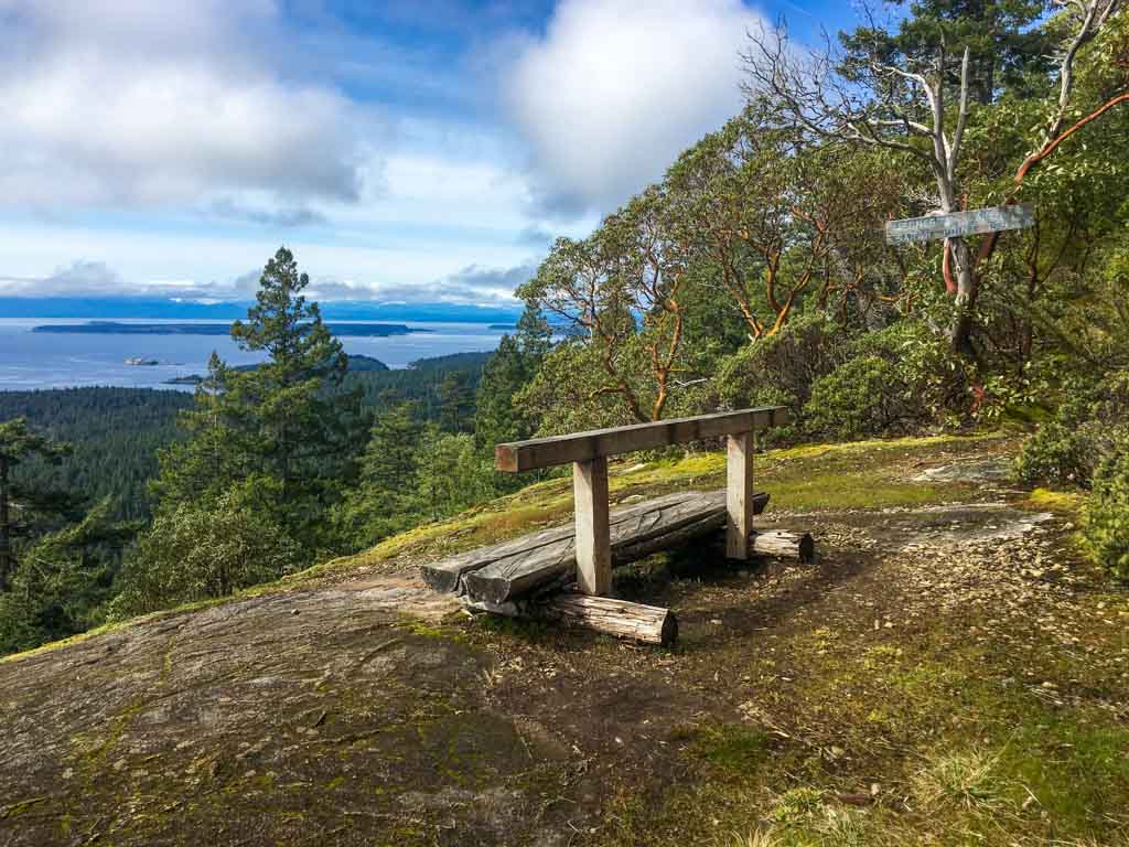 View from Manzanita Bluff on the Sunshine Coast Trail