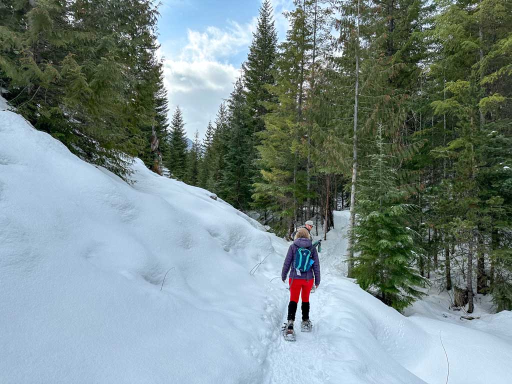 Snowshoeing at Lost Lake in Whistler