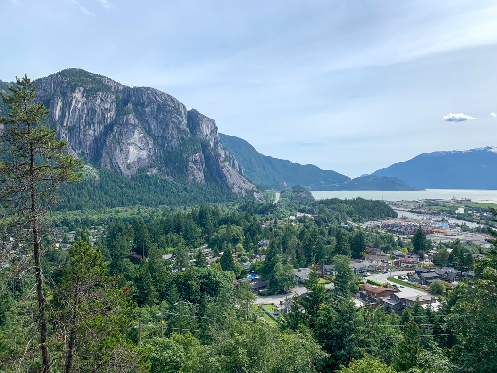 View of the Stawamus Chief from Smoke Bluffs Park - one of the best things to do in Squamish