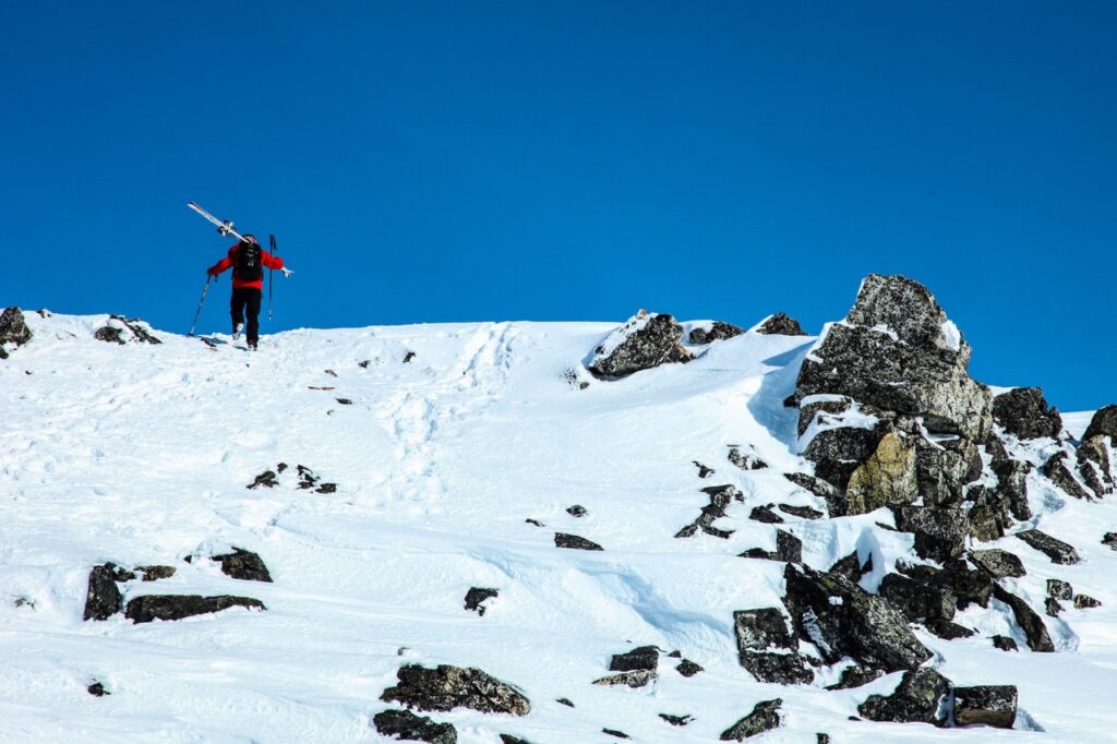 Bootpacking sidecountry on Blackcomb