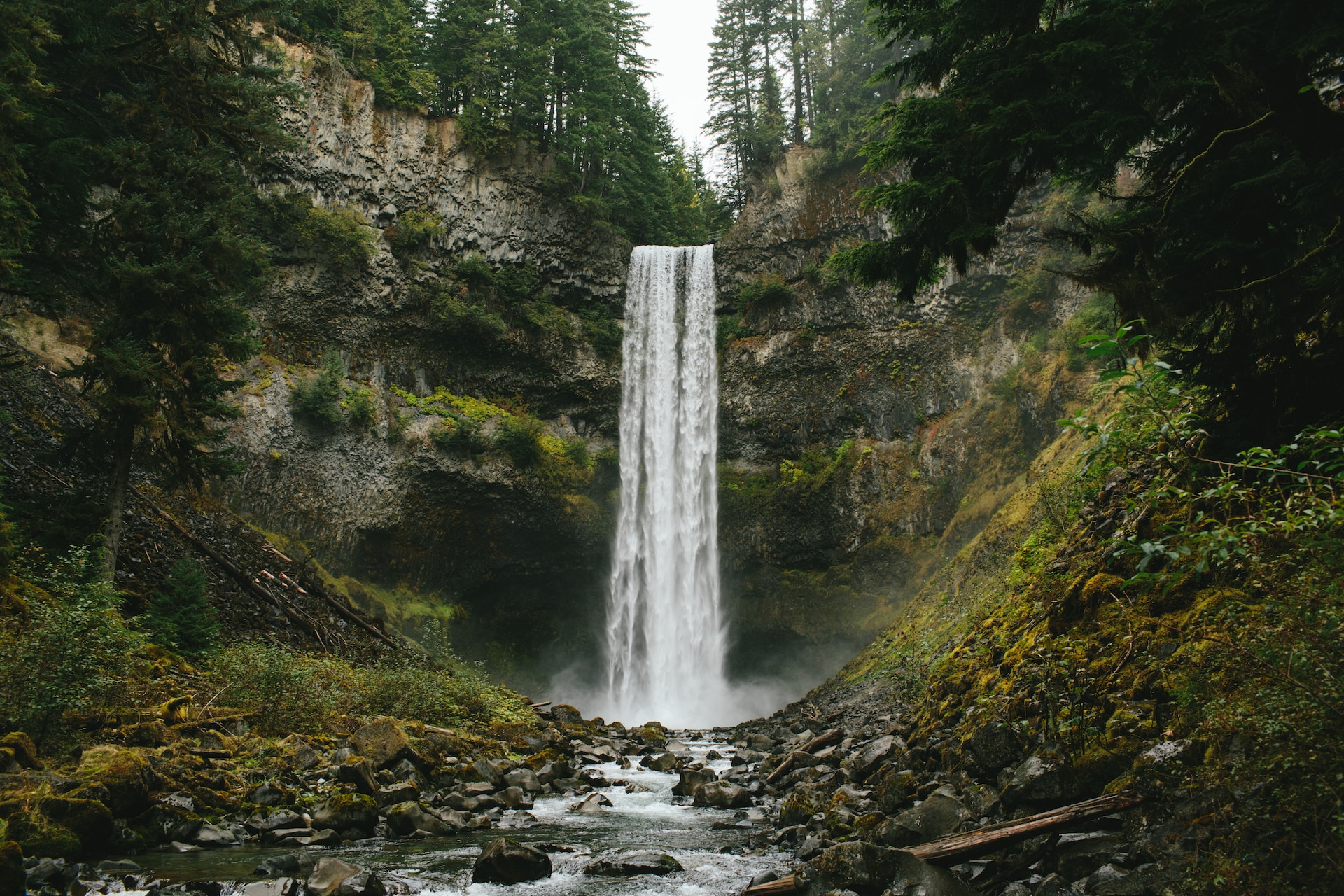 The bottom of Brandywine Falls. This hike is illegal.
