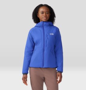 Mountain Hardwear Kor Stasis Hoody - a breathable synthetic insulated jacket perfect for snowshoeing and winter hiking 