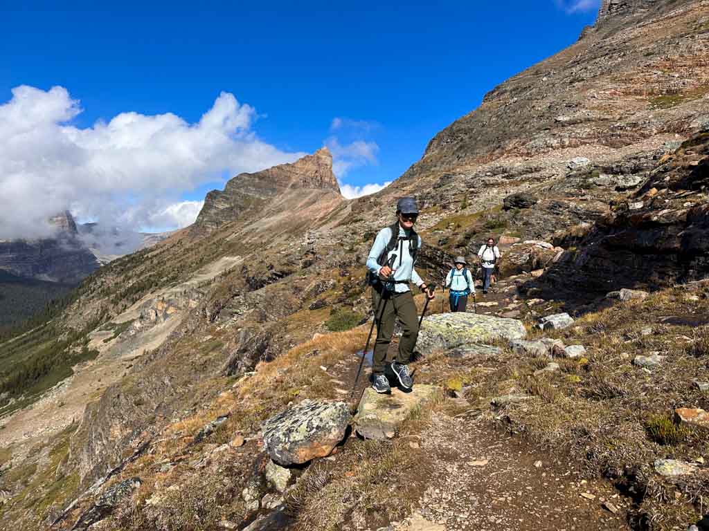 Hikers on the Huber Ledges