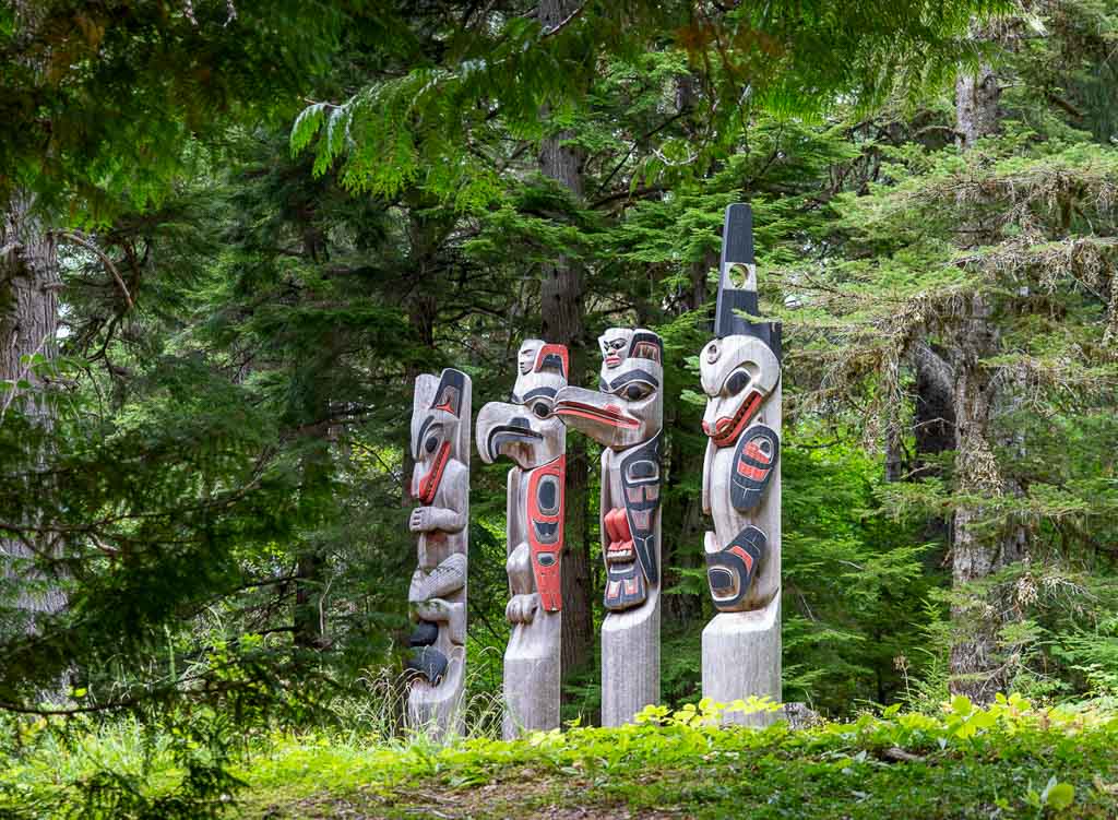 Carvings at Kitselas Canyon near Terrace BC