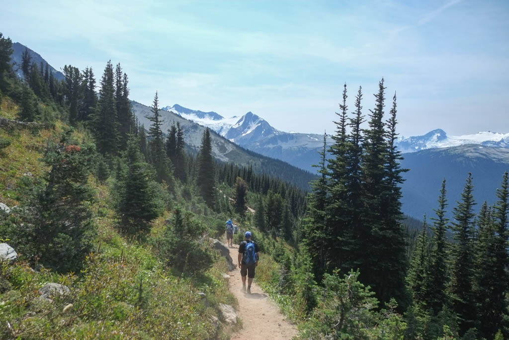 Hikers on the Blackcomb Trails at Whistler