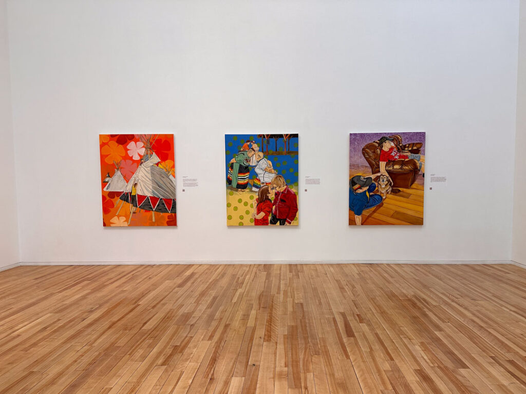 Art on display at the Fogo Island Gallery.
