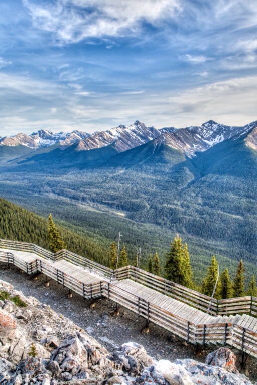 Walkway at the Sulphur Mountain Gondola in Banff