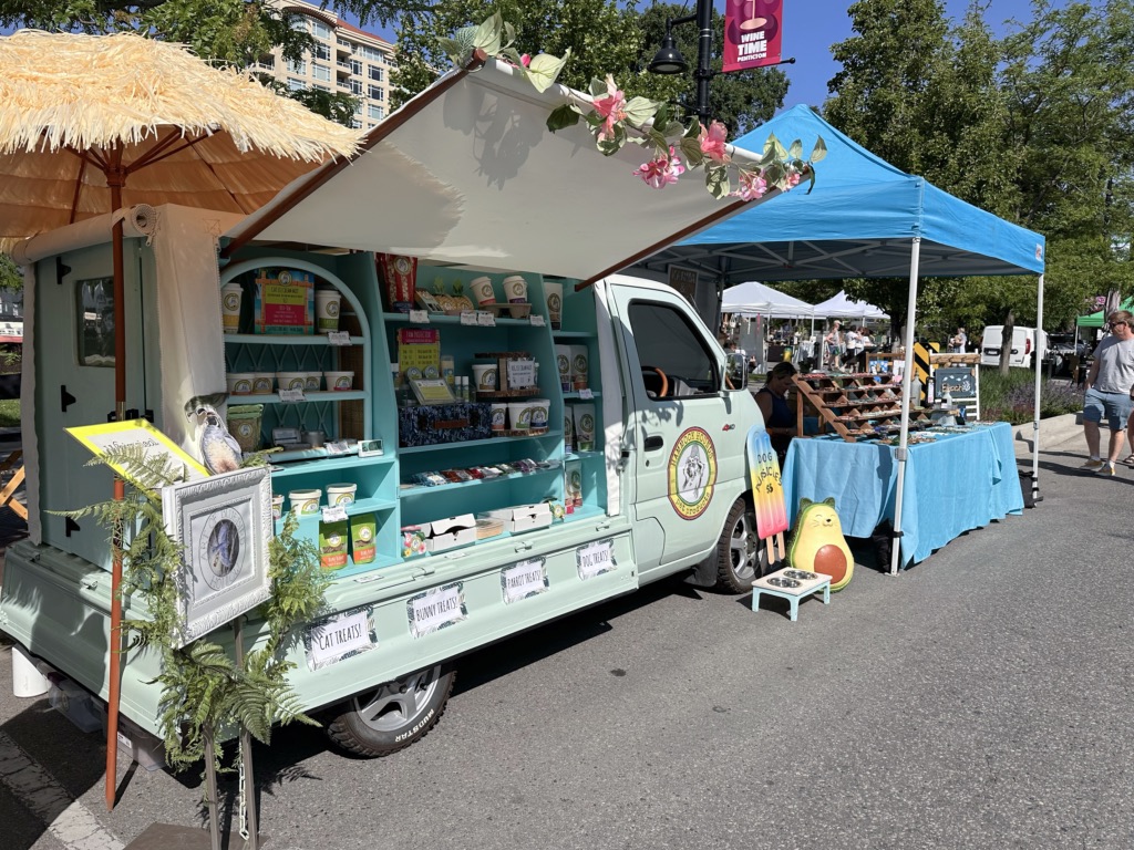 A stall at the Penticton Farmers Market