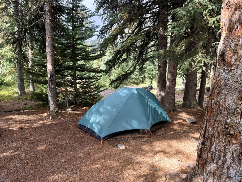 A MEC Spark tent at Merlin Meadows Campground