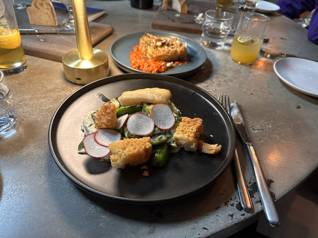 A plate of pickerel at Odla in Saskatoon.