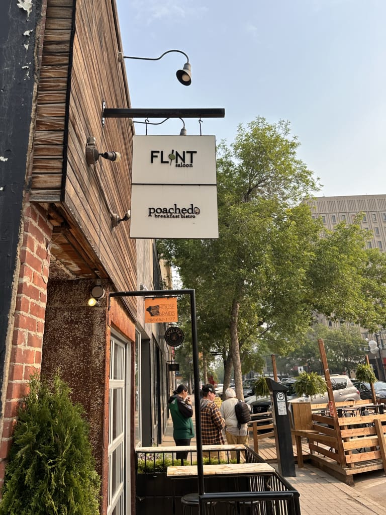 The exterior of Poached in Saskatoon