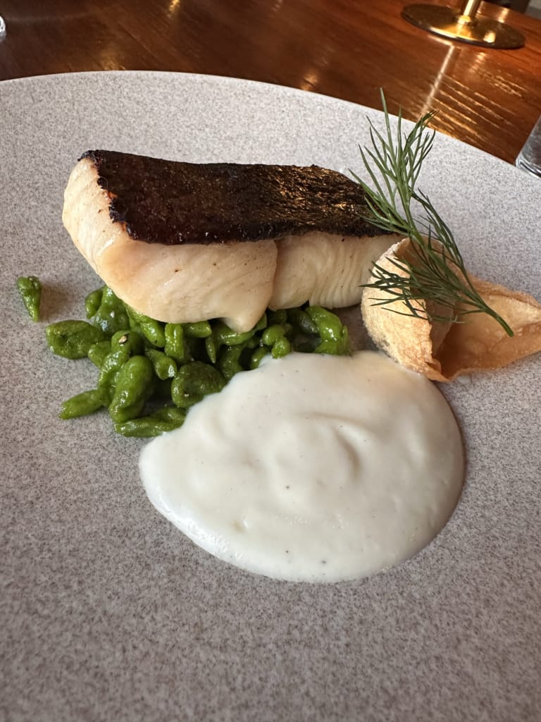 The miso-crusted sablefish at Camas in Lantzville