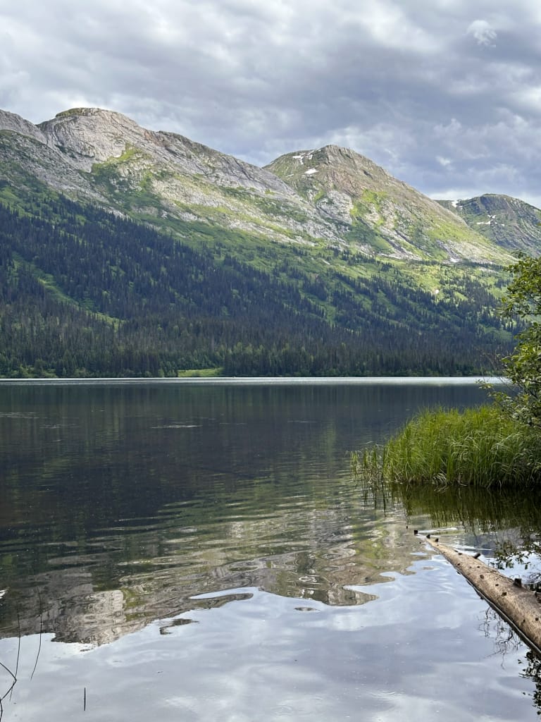 Azouzetta Lake on Highway 97 in the Northern Rockies