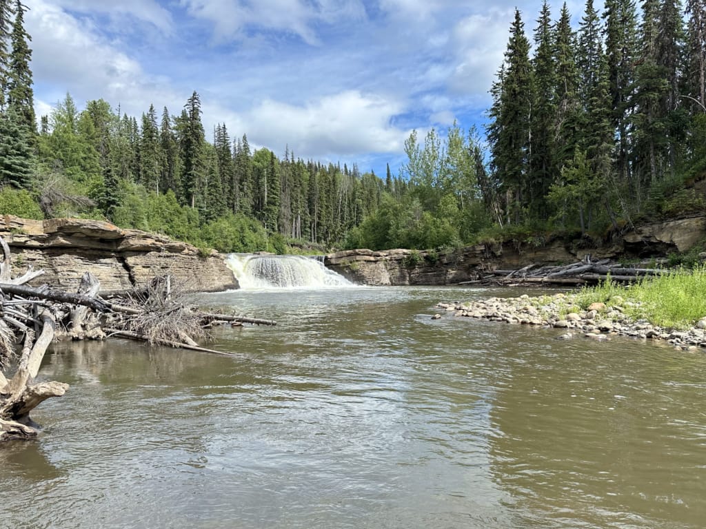 Flatbed Falls in Tumbler Ridge