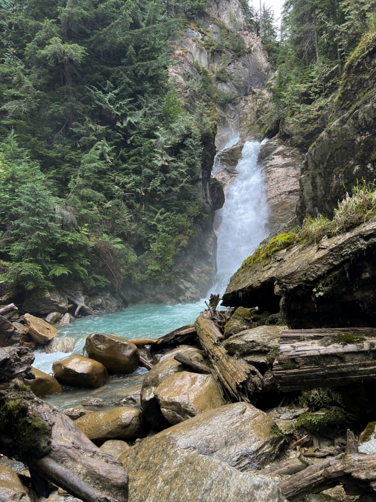Bear Creek Falls in Glacier National Park